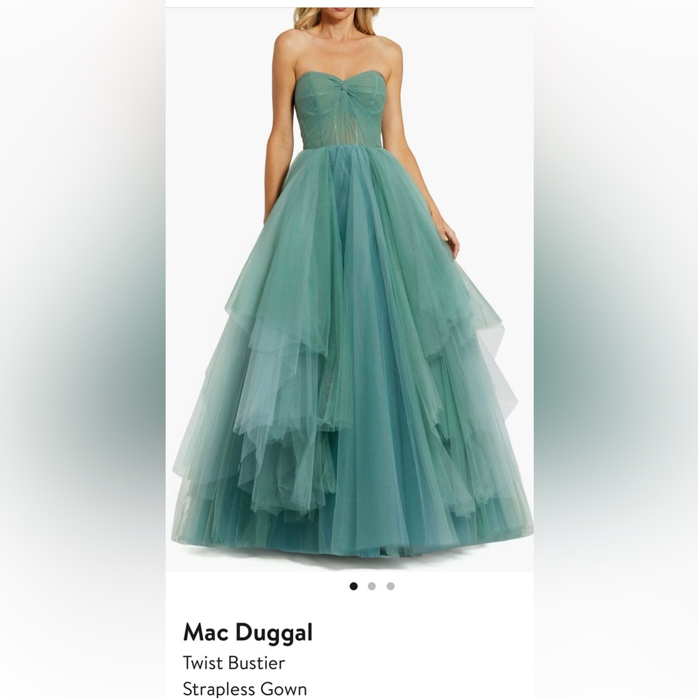 Mac Duggal Strapless gown